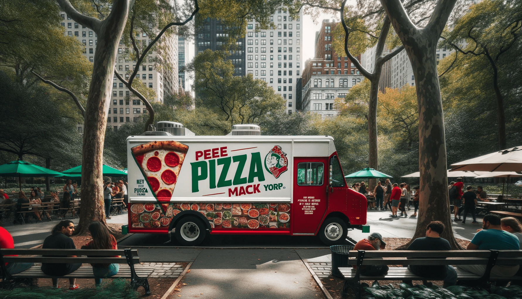 pizza food truck wrap