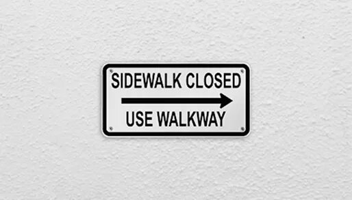 boiler room use walkway signs new york