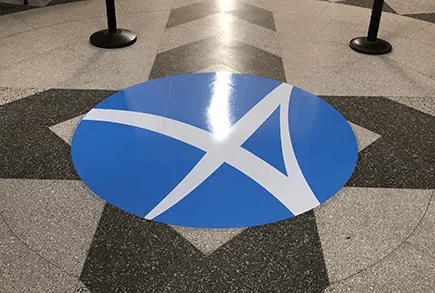 custom floor decals new york city