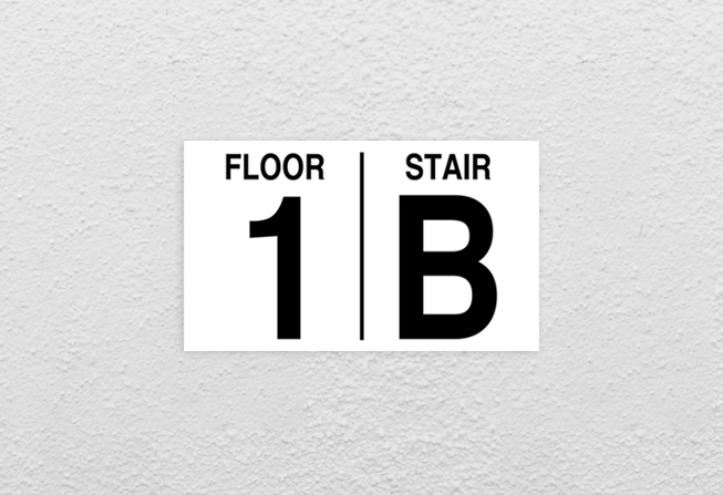 floor and stair identification sign makers