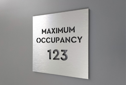 maximum occupancy door sign
