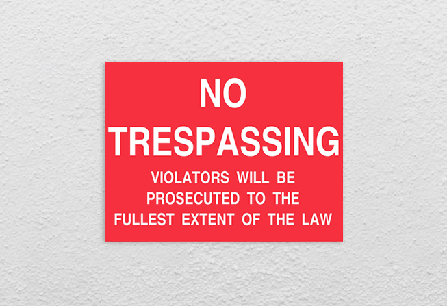 no-trespassing-red-white-property-signs