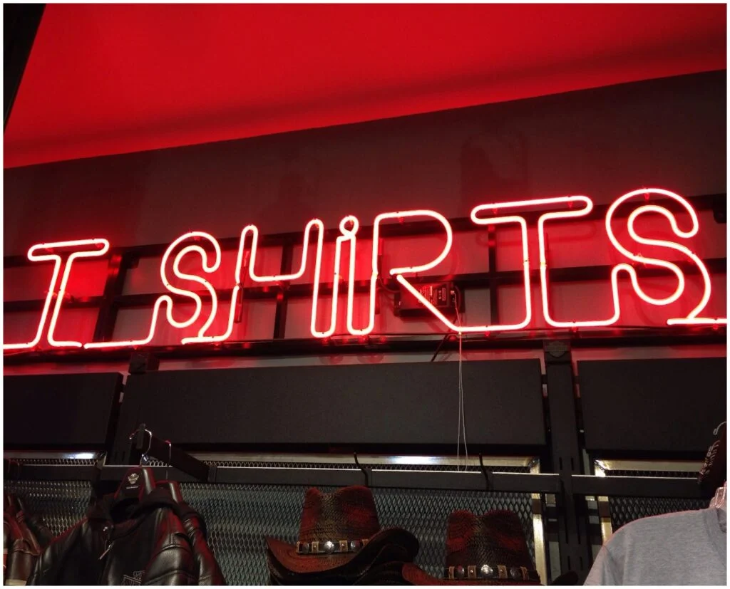 open face neon signs for t shirts new york