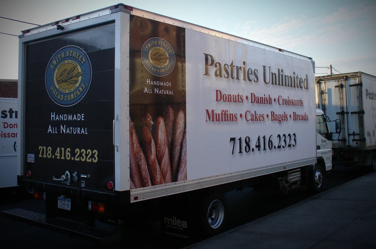 Vinyl Truck Wrap for Pastries Unlimited in New York City