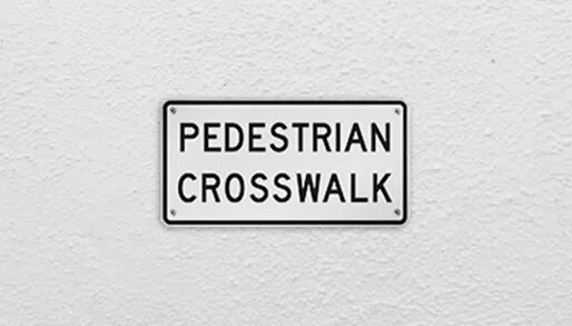 pedestrian crosswalk signs new york