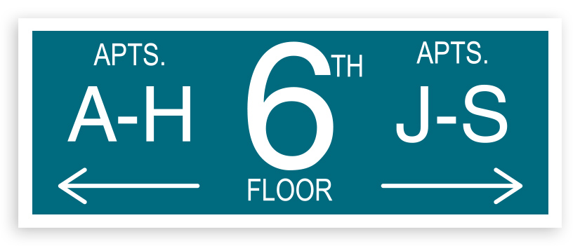 Floor Number Sign​