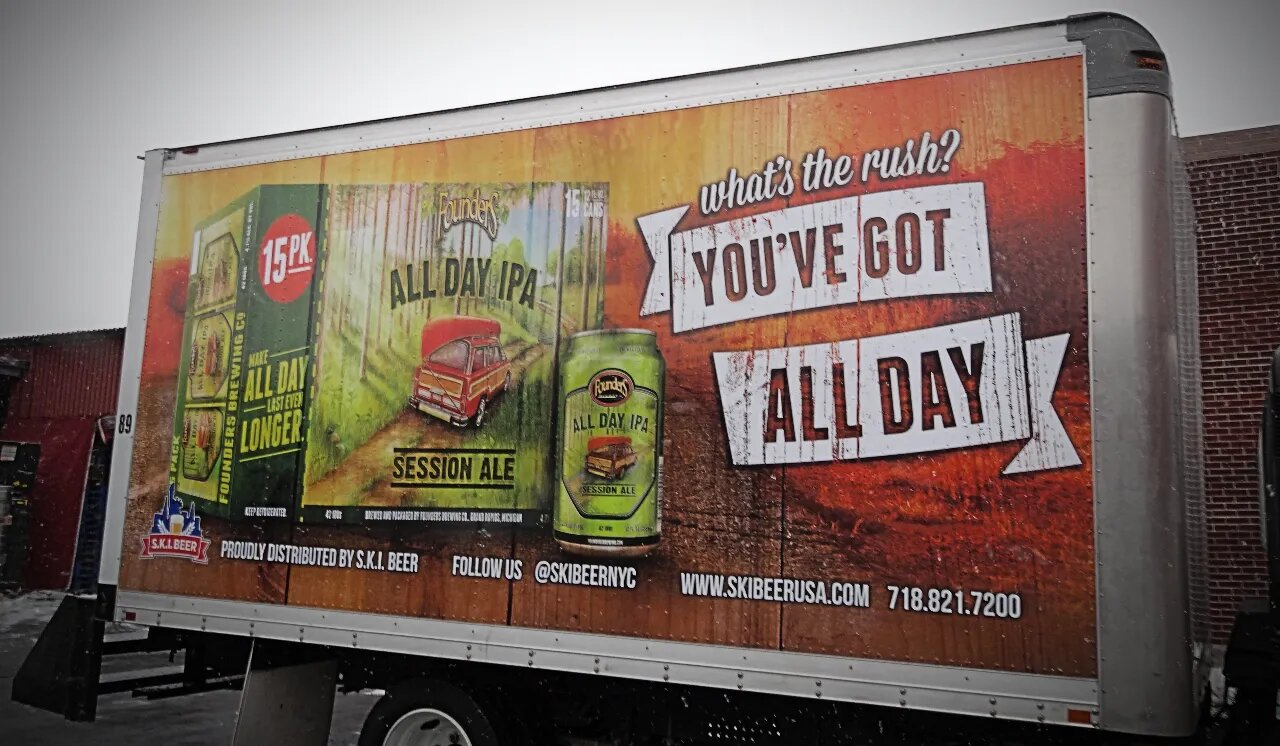truck wrap graphics for ski beer