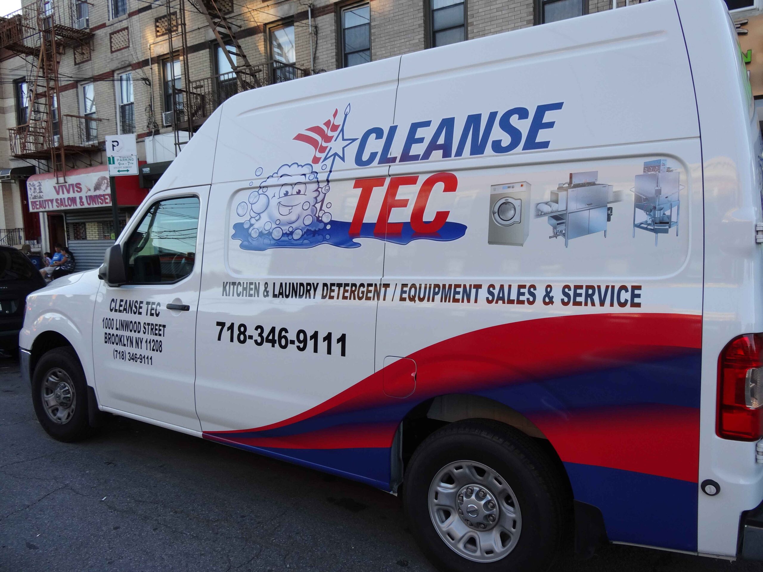van vehicle wrap for celanse tec