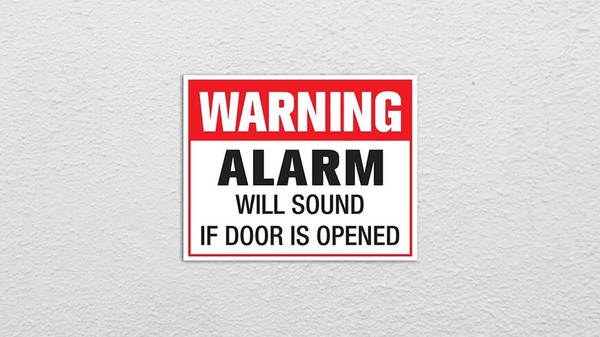 warning alarm signs nyc
