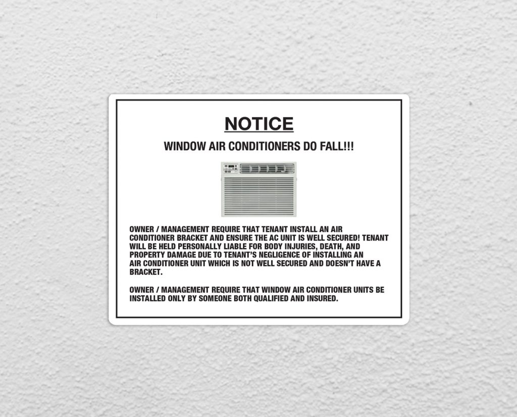 window-air-conditioners-fall-notice-signs