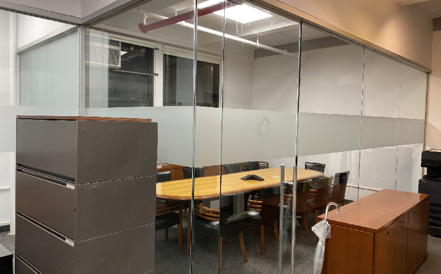 Conference Room Glass frosting