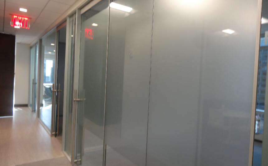 Glass Partitions Window frosting