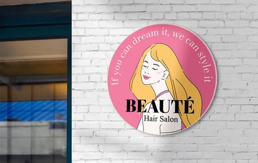 hair salon ultra board sign nyc