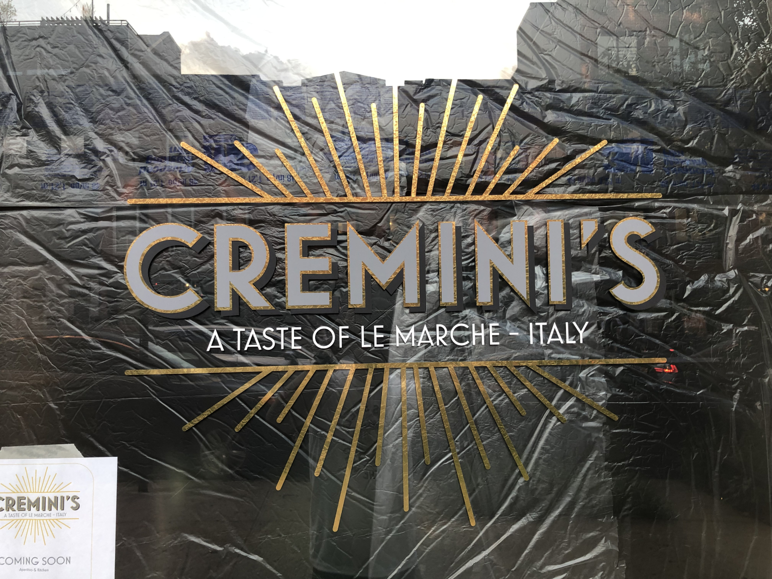 Cremini's Storefront Window Graphics