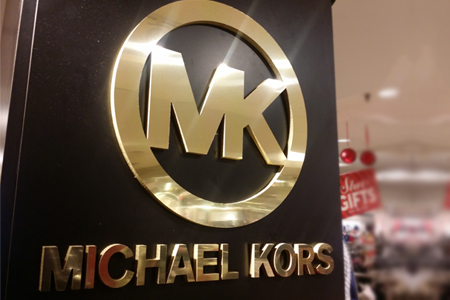 michael kors metal letters logo signs