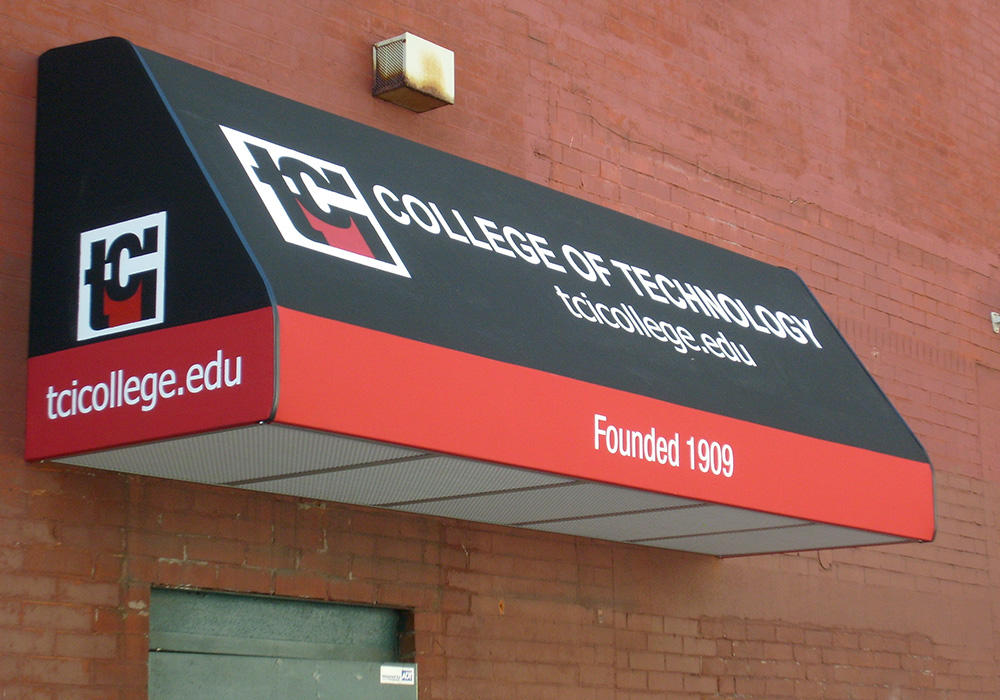college of technology commercial awnings