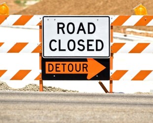 road closure signs new york city