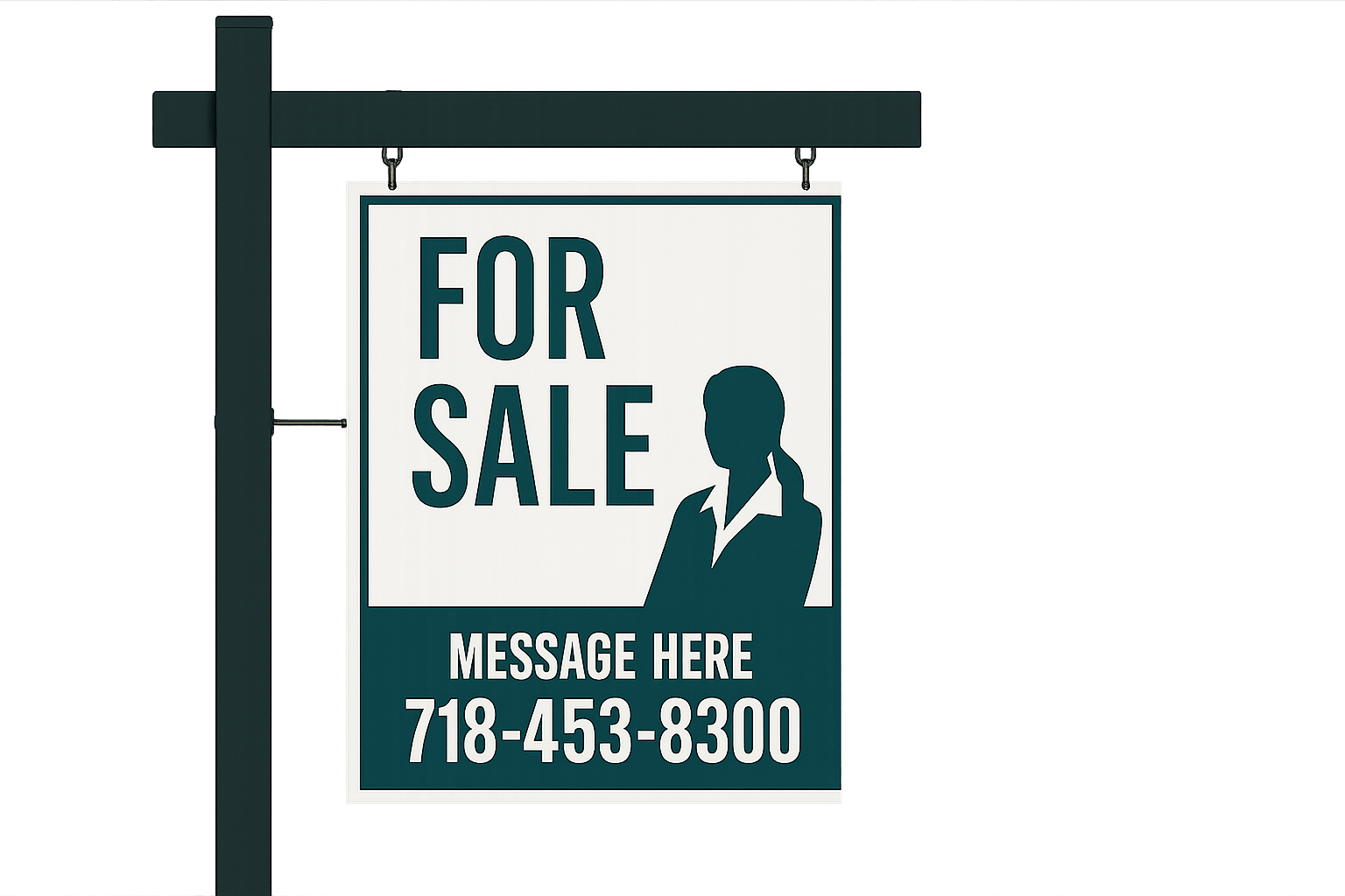 Types of Real Estate Signs 11 two piece modular aluminum real estate post nyc